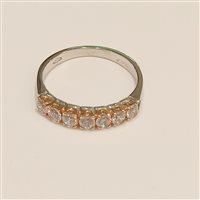 Anello Vidali Gioielli Donna in Oro bianco Zircone ANOR-28-34 - ANOR-28-34